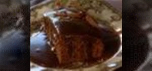 Make Paula Deen's Savannah chocolate cake with fudge