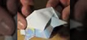 Fold an origami samurai helmet