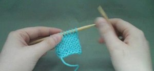Do a Continental-style knit stitch