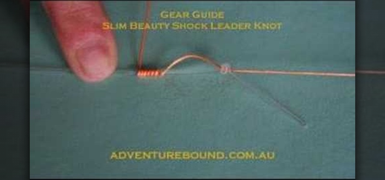 How to Tie a slim beauty shock leader knot for fishing « Fishing ::  WonderHowTo