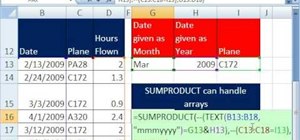 Use the SUMIF & SUMPRODUCT functions in MS Excel