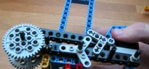 Make a semiautomatic Lego rubber band gun