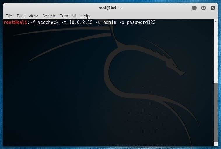 Use Acccheck to Extract Windows Passwords Over Networks