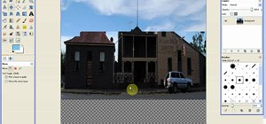 Create a polar panorama effect using the GIMP image editor