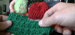 Crochet Santa and elf booties for the holidays