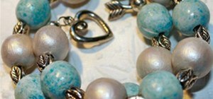 Robin's Eggs & Wood Pearls Bracelet