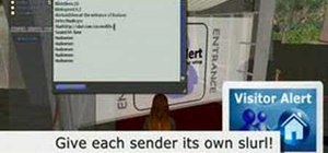 Use the visitor alert system in Second Life