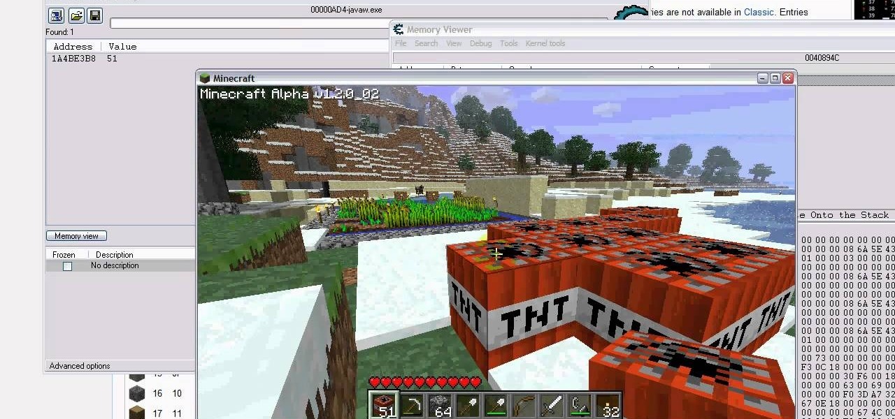 How To Hack All The Items In Your Minecraft Inventory With Cheat Engine Pc Games Wonderhowto
