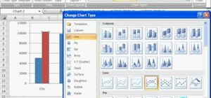 Create a column line graph in Microsoft Excel 2007