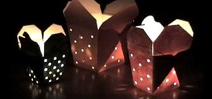 Recycle Chinese takeout containers into mini lanterns