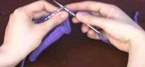 Knit an English knit stitch