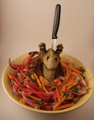 No Lightsaber Required: DIY Jar Jar Binks Salad