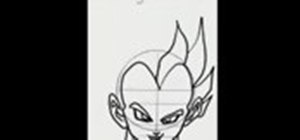 Draw the manga character Vegeta SSJ2 from Dragonball Z