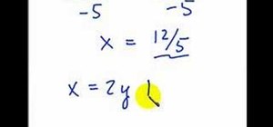 Solve a system of linear equations in basic algebra