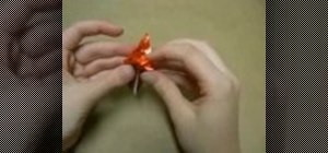 Origami a three headed crane