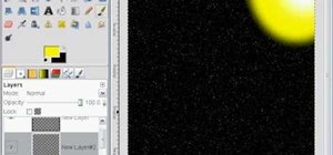Create a simple outer-space background in GIMP