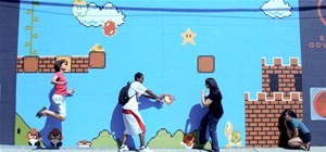 Interactive Super Mario Street Art