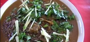 Make lamb and lentil curry (daal gosht)