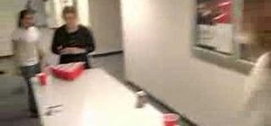 Play root beer pong in your college dorm