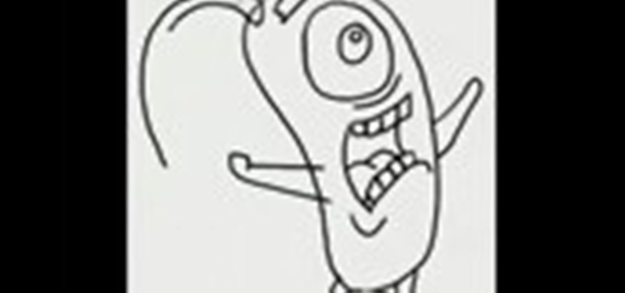How to Draw the cartoon character Plankton from SpongeBob « Drawing &  Illustration :: WonderHowTo