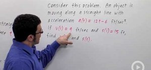 Use differentiation equations to solve for position