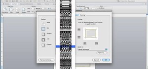 Set page borders in Microsoft Word for Mac 2011