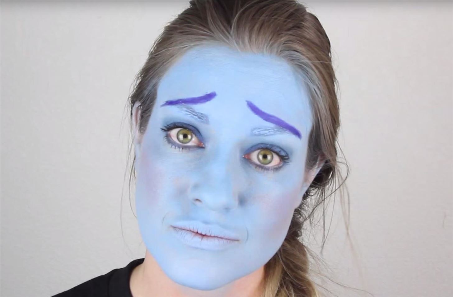 Inside Out: DIY Sadness Costume & Makeup for Halloween
