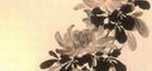 Paint a Chrysanthemum in Sumi-e