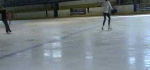 Practice a figure skating toe loop