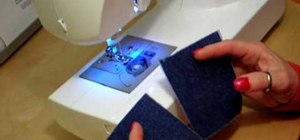 Sew a French seam with a sewing machine