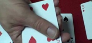 Do a simple four aces trick with a deck of cards