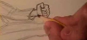 Draw an anime/manga fight pose