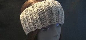 Left-hand crochet a wide headband