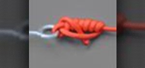 Tie a clinch knot with a knot tying animation