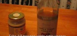 Make a cough syrup with apple cider and vinegar