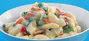 Make a creamy pasta salad