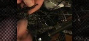 Put the replacement cable in a rear derailleur