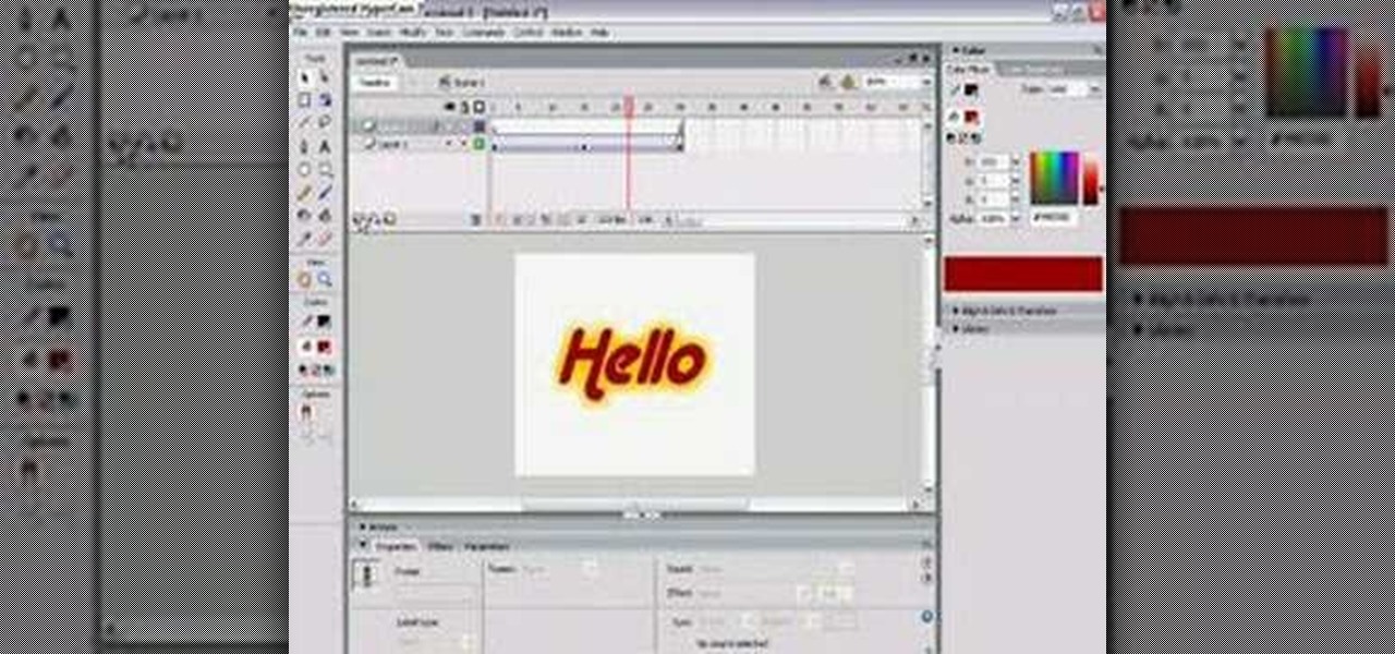How to Create animated glowing text on Flash Professional 8 « Adobe Flash  :: WonderHowTo