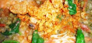 Make Filipino ginisang munggo (sauteed mung beans)