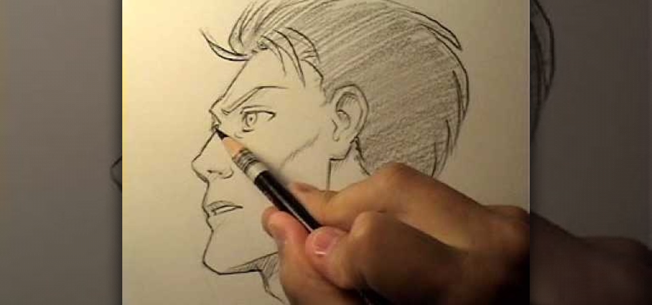 How to Draw a realistic male manga face in profile « Drawing & Illustration  :: WonderHowTo