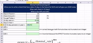 Calculate APR, EAR & period rates in Microsoft Excel 2010