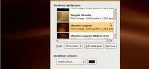 Remove desktop wallpaper in Ubuntu Linux