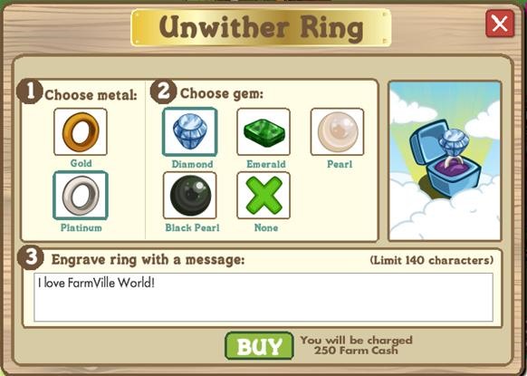 Unwither ring