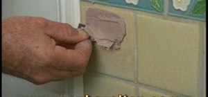 Fill and repair holes in ceramic tile