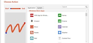Open Applications with a Screen Gesture in Windows 8