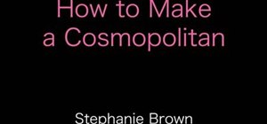 Make a cosmopolitan cocktail