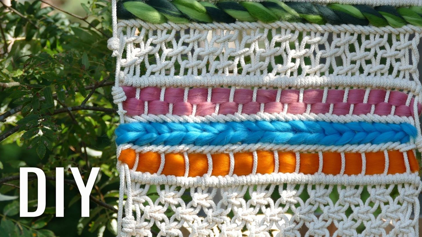 How to Make Woven Macrame Wall Hanging