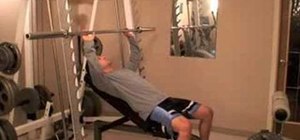 Strength train with incline barbell presses