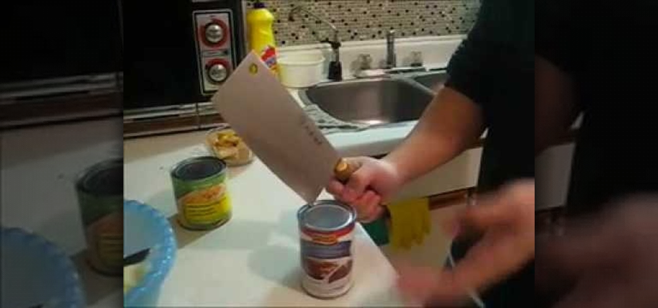 How to Open a can with no can opener « Kitchen Utensils & Equipment ::  WonderHowTo