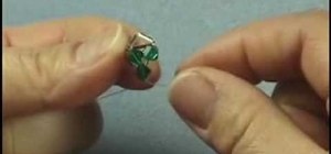 Make an elegant four leaf clover pendant ring
